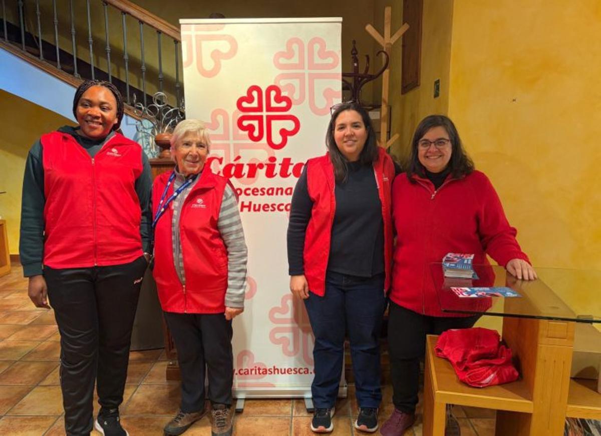 Taller de artesanía y carpintería de Cáritas Huesca.