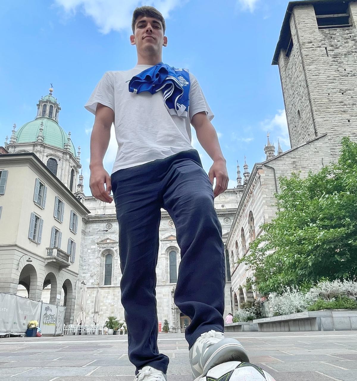 Álex Valle, durante su entrevista con SPORT en Como