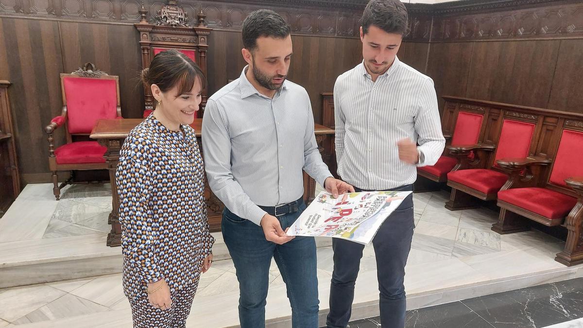 María Rubio, Darío Moreno y Toni Iborra.