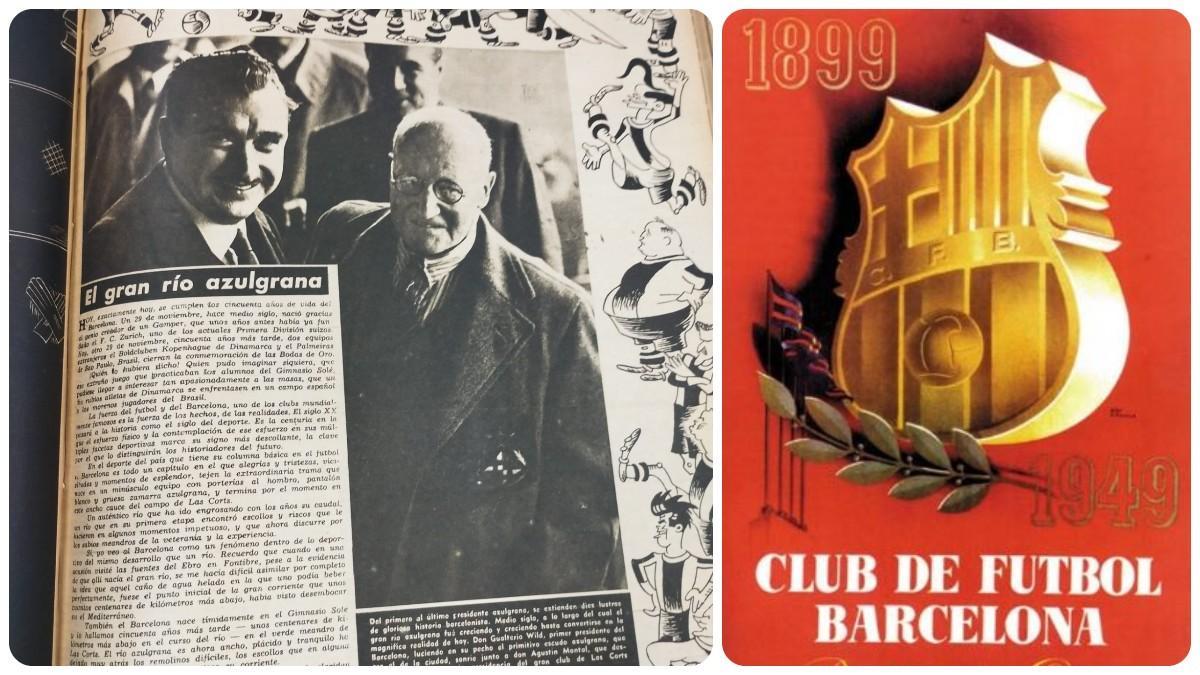 Walter Wild fue invitado por Agustí Montal a la fiesta del 50 aniversario del Barça