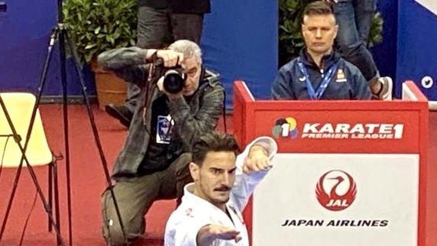 Quintero, durante la competición de París.