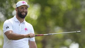 Jon Rahm, durante la ronda de entrenamientos del miércoles.