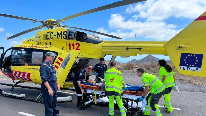 Man Airlifted After Vehicle Plunges Down Embankment in Tenerife