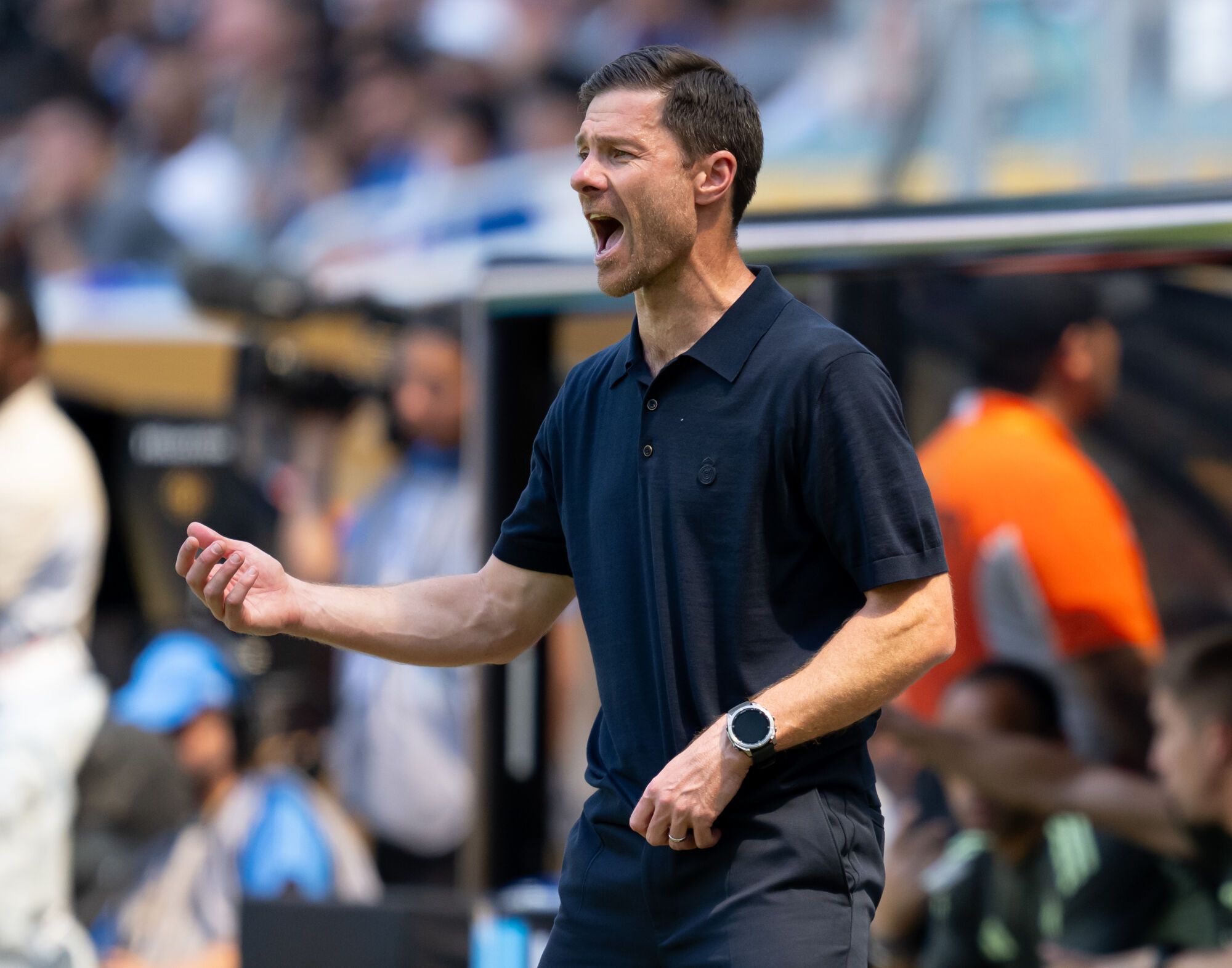 18 June 2025, US, Miami: Real Madrid coach Xabi Alonso watches the match from the touchlines during the FIFA Club World Cup Group H soccer match between Real Madrid and Al-Hilal at Hard Rock Stadium. Photo: Sven Hoppe/dpa 18/06/2025 ONLY FOR USE IN SPAIN. Sven Hoppe/dpa;soccer;sports;football;FIFA Club World Cup - Real Madrid vs Al-Hilal;