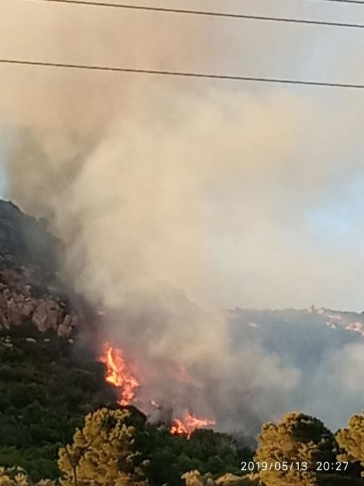 Incendi al Castell del Montgrí