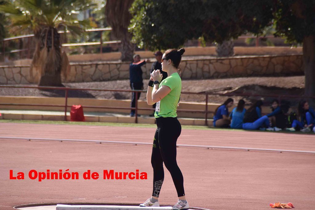 Regional absoluto y sub-23 de atletismo en Lorca (I)