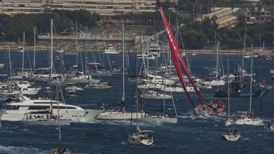 Salida de la Volvo Ocean Race en su edición de 2017.