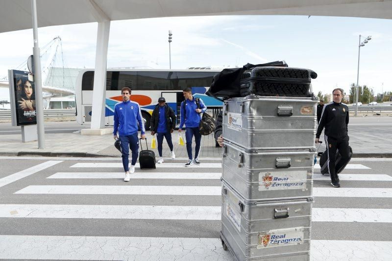 Salida del Real Zaragoza a Almería