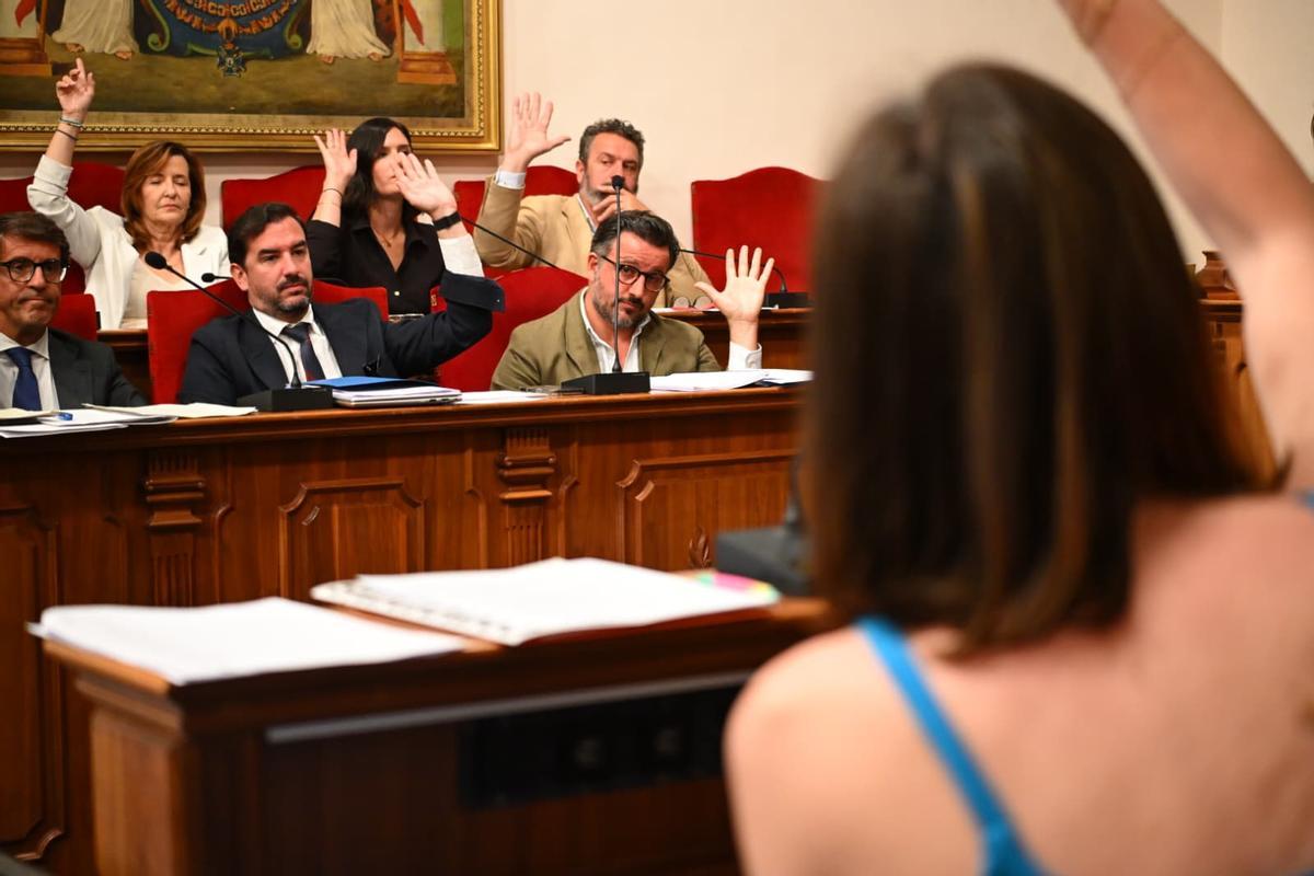 Los profesores se manifiestan en la Plaça de Baix de Elche por la educación pública