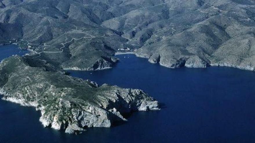 Una imatge aèria del Parc Natural de Cap de Creus