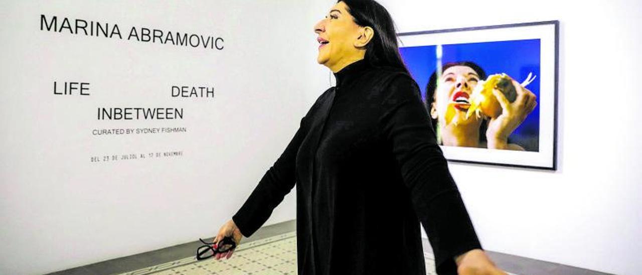 Marina Abramovic en la galería Horrach Moyà de Palma. |  B. RAMON