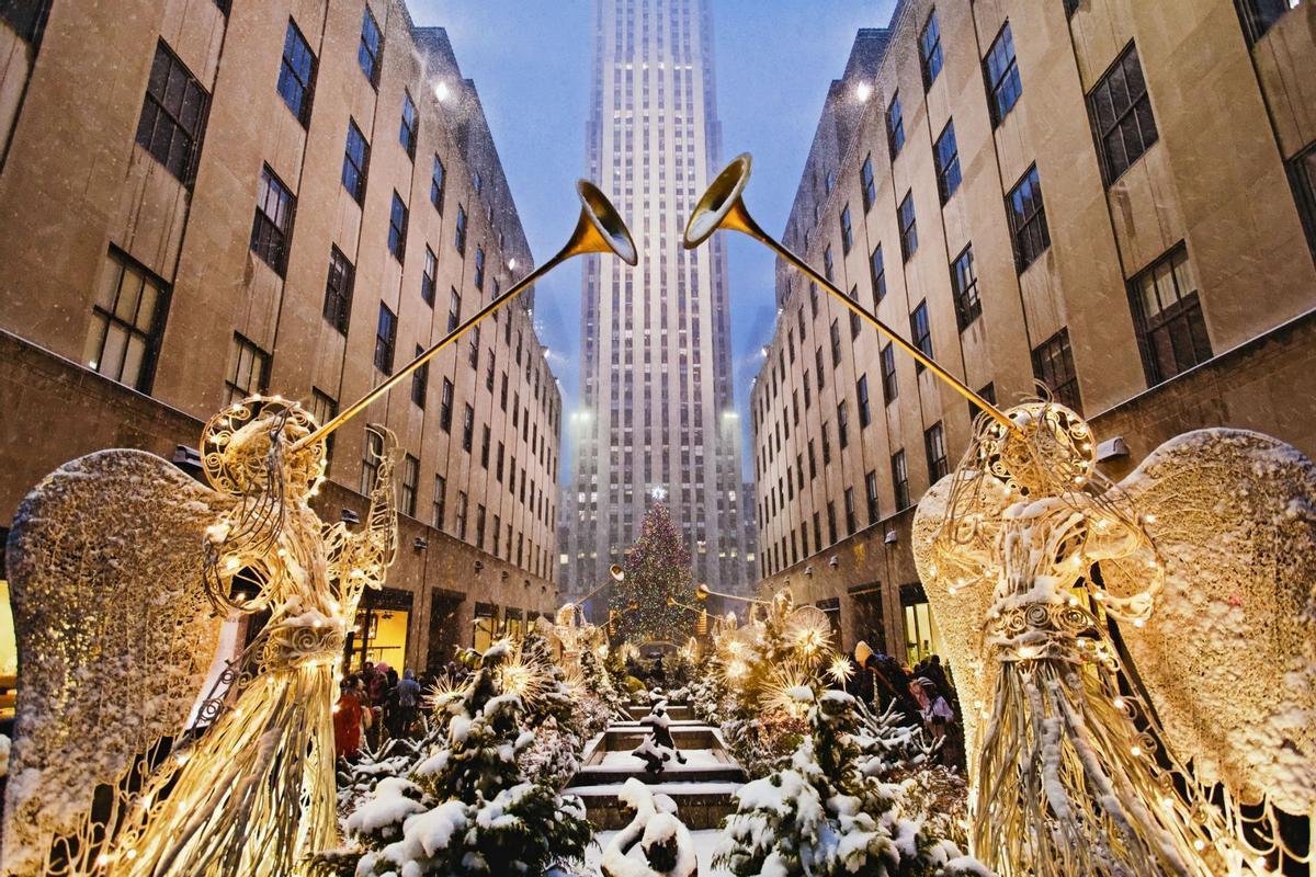 Navidad en el Rockefeller Center.