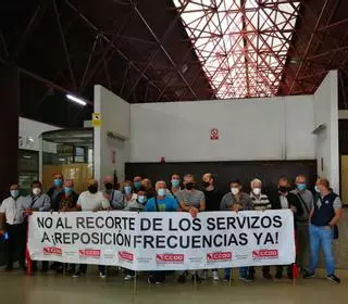 Movilizaciones en Vigo por la escasez de autobuses a Madrid