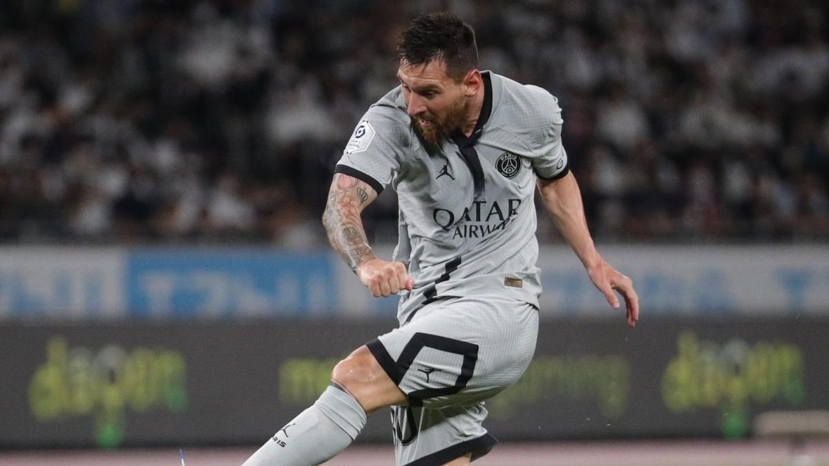 Messi, durante el encuentro