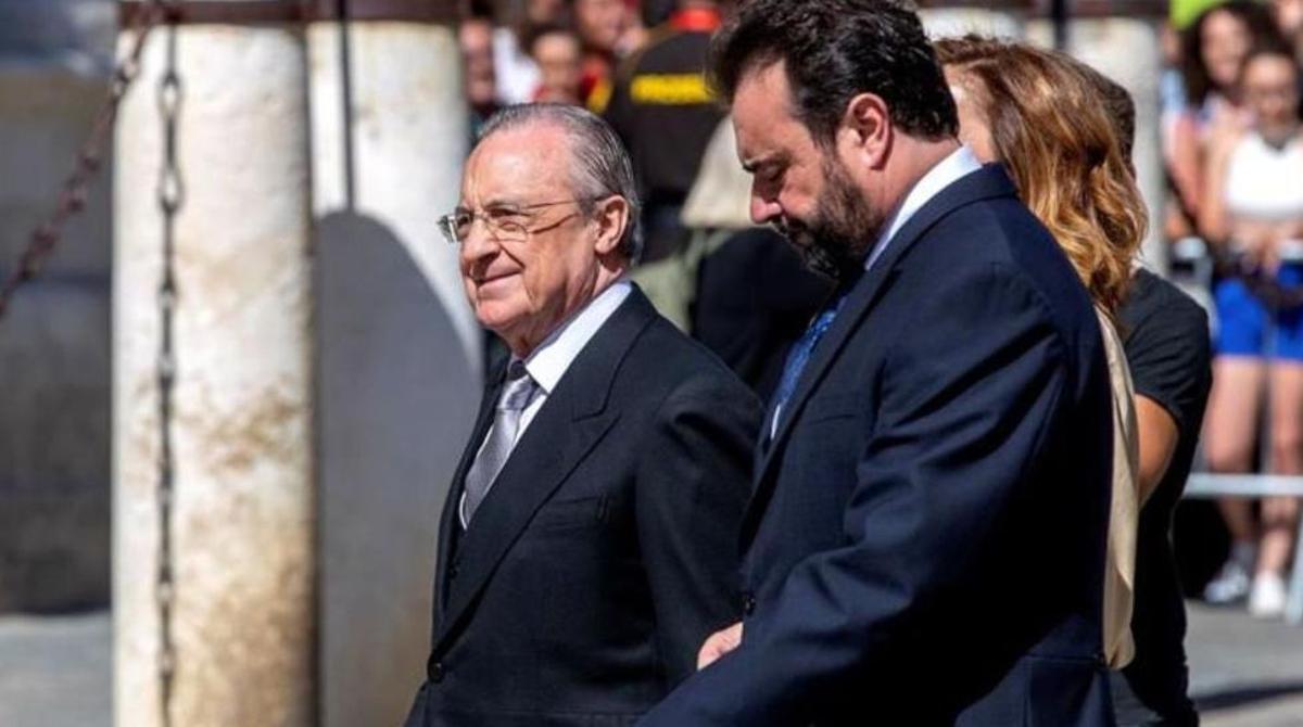 Florentino Pérez y José Ángel Sánchez, en una imagen de archivo