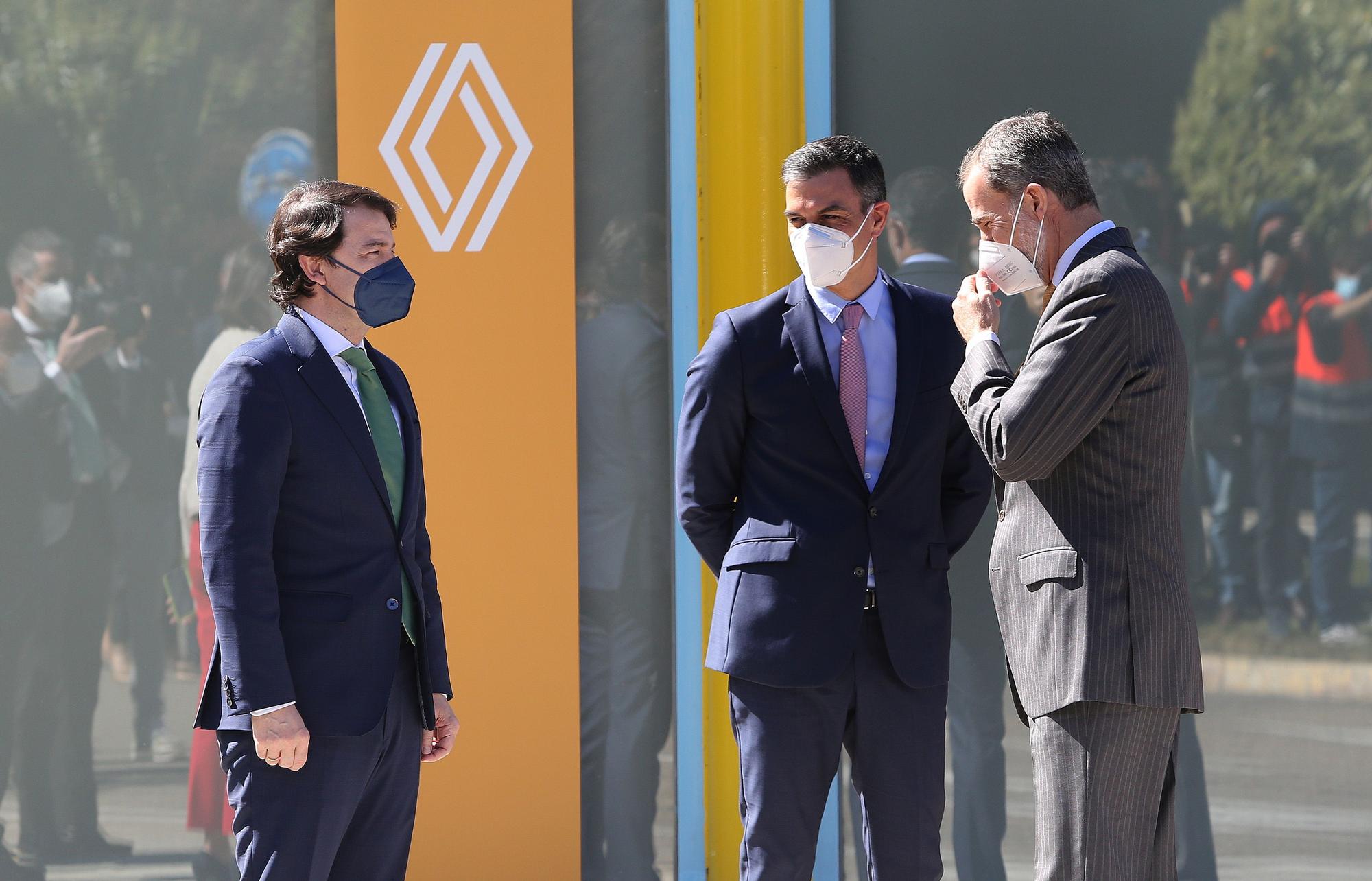 Así ha sido la visita del rey la factoría de Renault en Palencia
