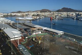 Obras en la terminal del Muelle de Cruceros de Las Palmas
