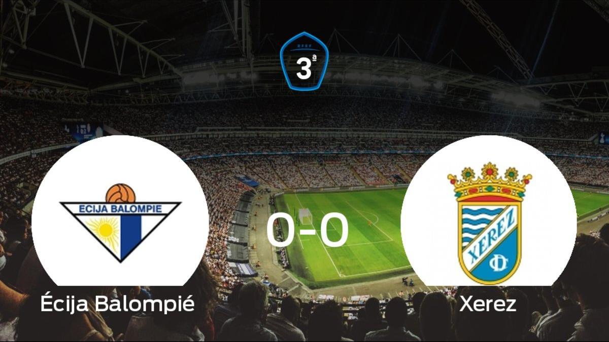 Empate entre Écija Balompié y Xerez