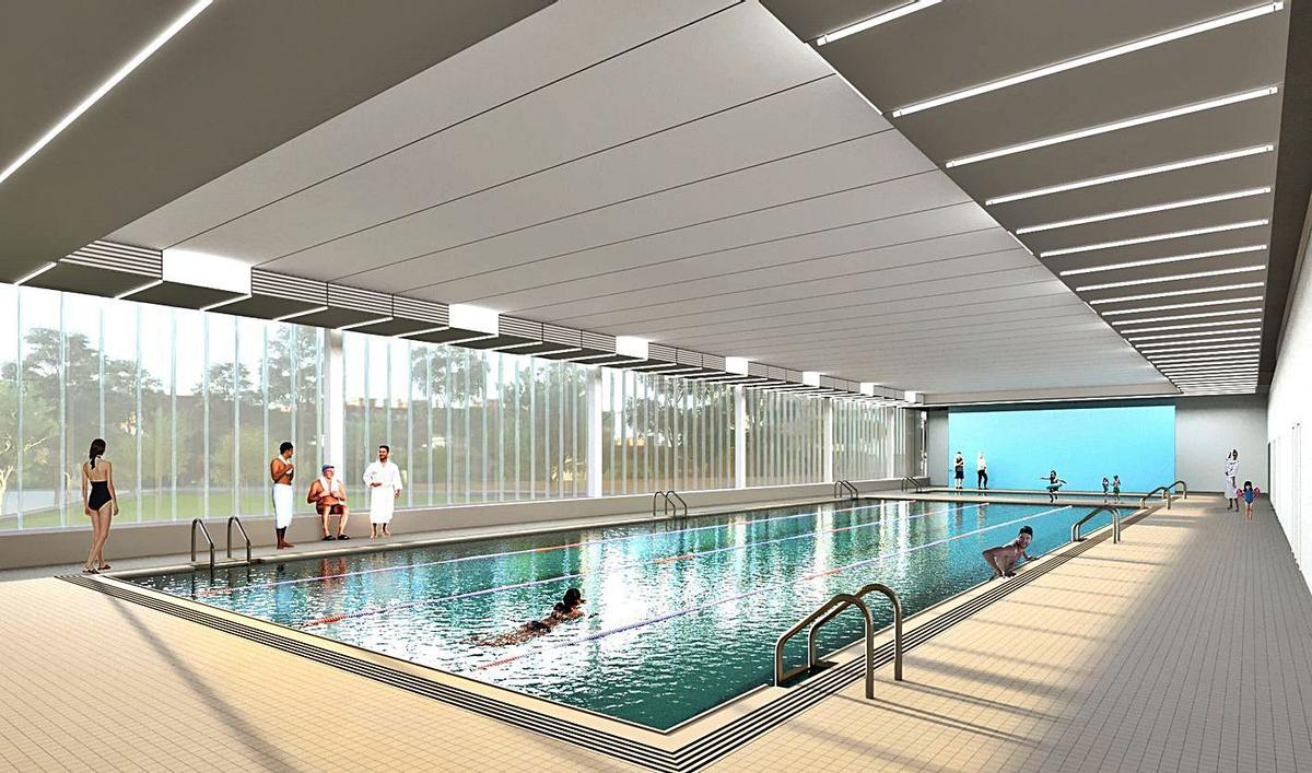 Una de las instalaciones previstas es una gran piscina interior. | LEVANTE-EMV