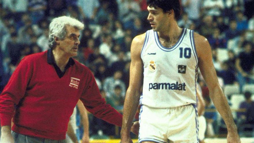 Lolo Sainz, con Fernando Martín.