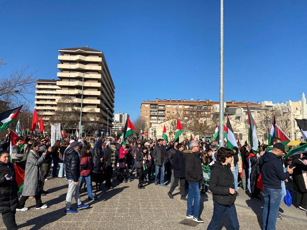 Salt i Girona se sumen a les manifestacions per Palestina