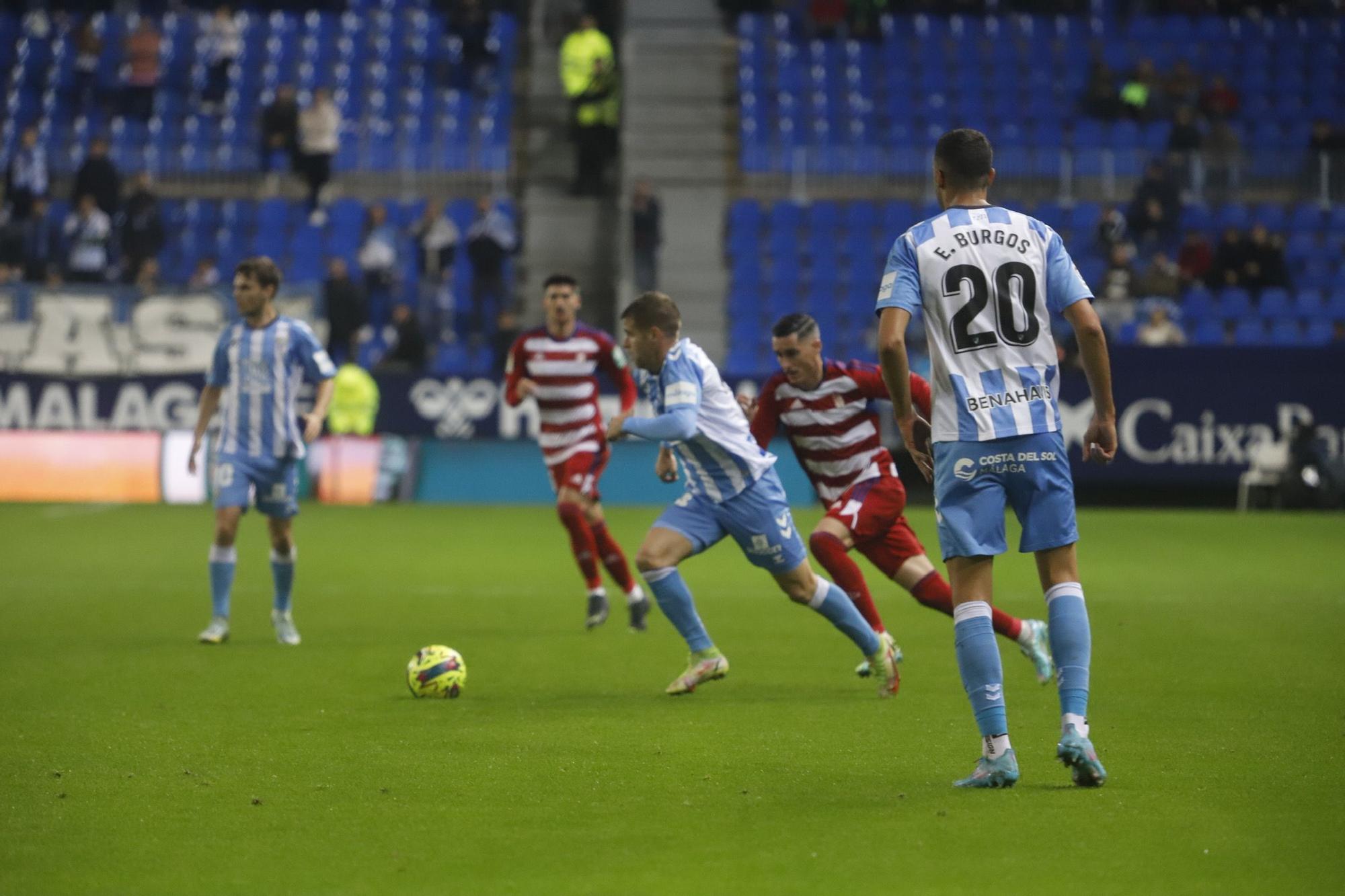 El Málaga CF - Granada CF, en imágenes