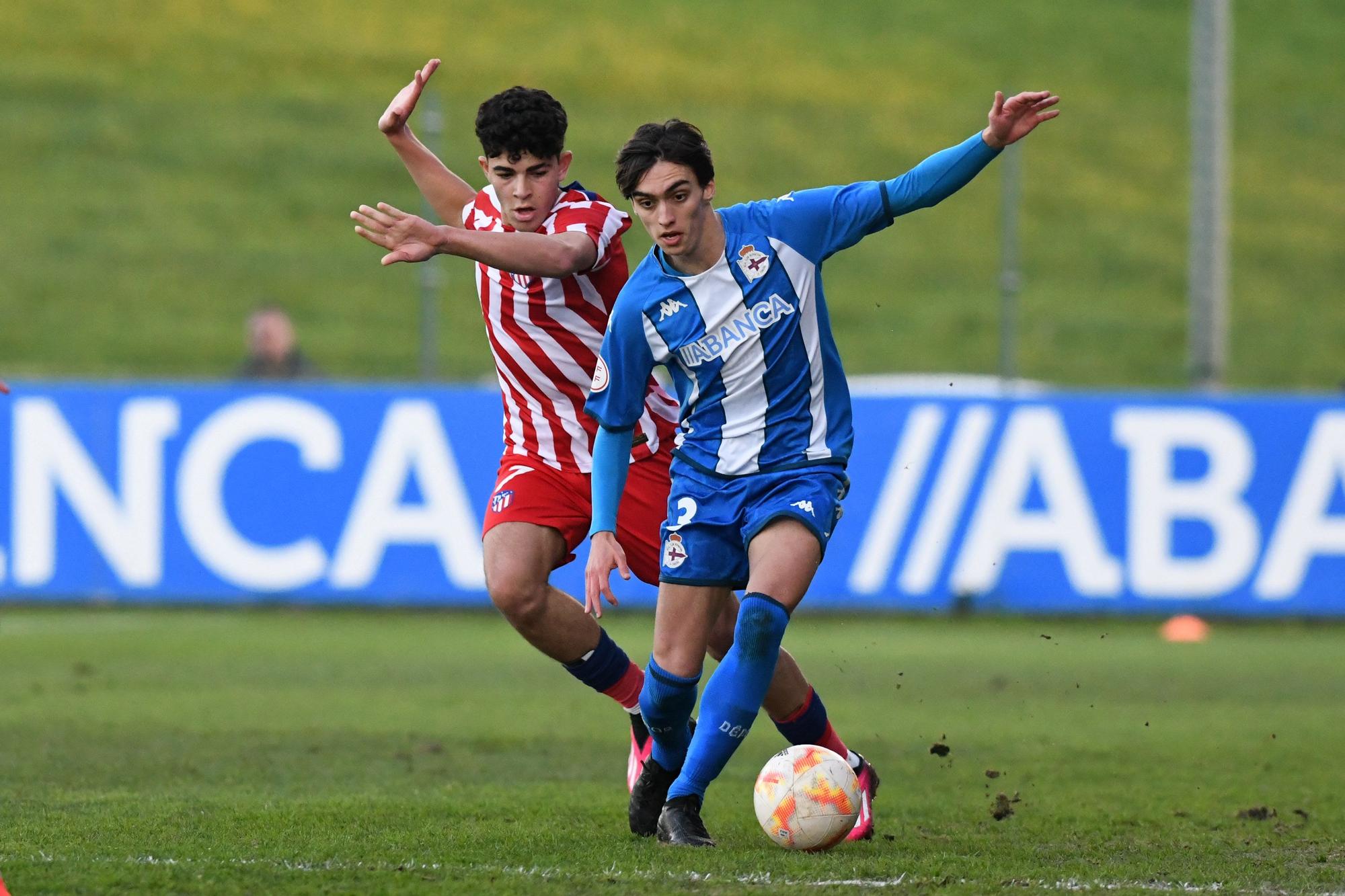 El Dépor juvenil asombra en la Copa del Rey remontando dos goles al Atlético