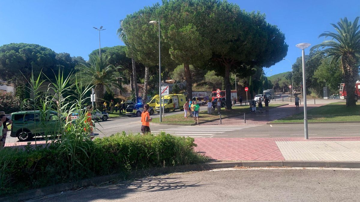 Accident amb un ciclista a Platja d'Aro