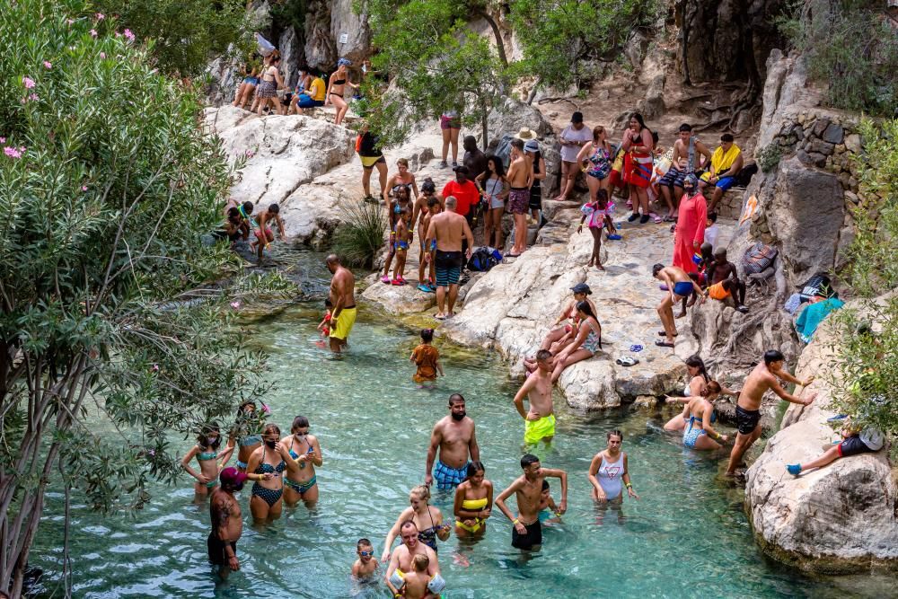 Aforo desbordado en les Fonts de l''Algar