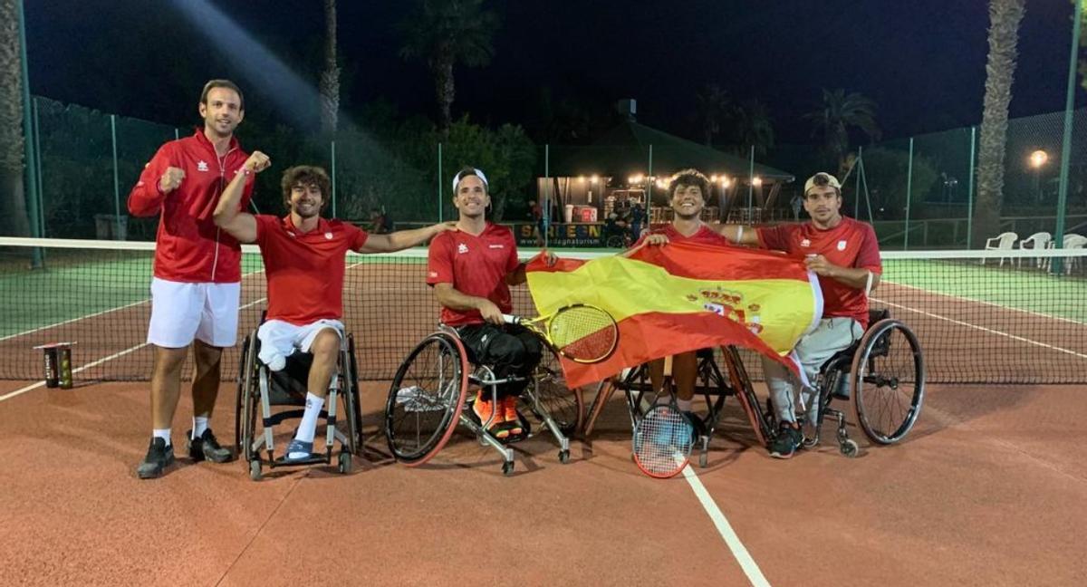 La plantilla de la selección española de tenis en silla de ruedas La plantilla de la selección española de tenis en silla de ruedas