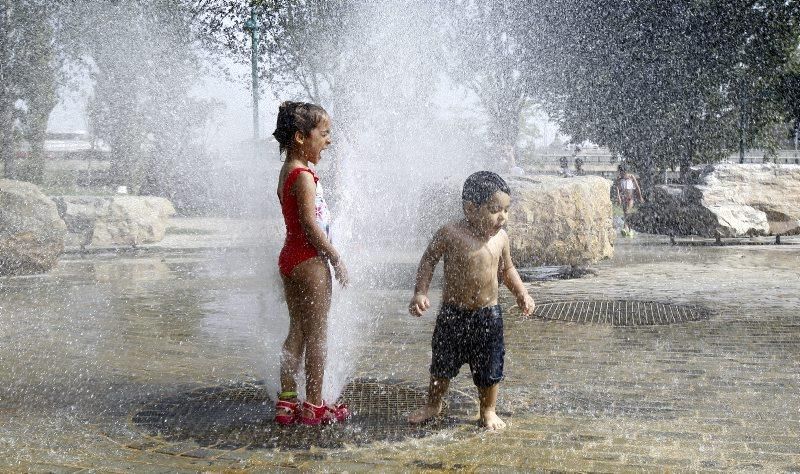 Domingo de calor en Zaragoza