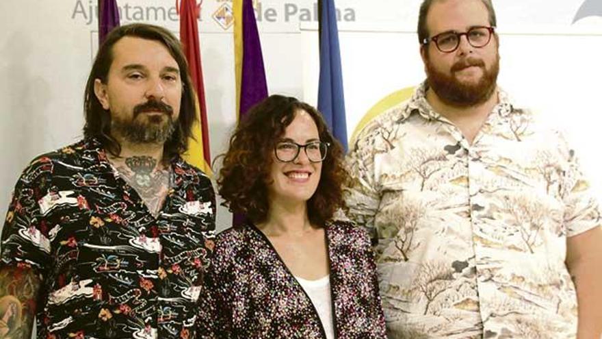 Edy Pons, Eva Frade y Miquel Ferrer, ayer.