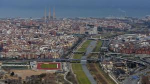 El tramo bajo del río Besòs en una imagen de archivo