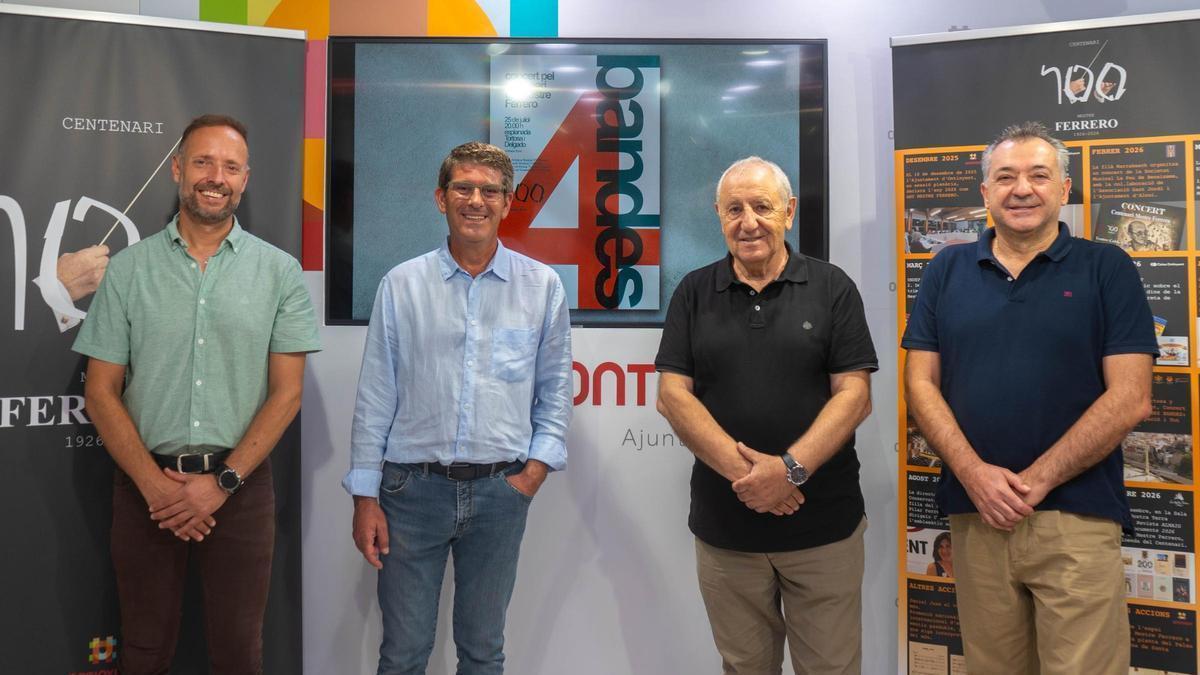 Presentación del concierto del centenario del Mestre Ferrero en Ontinyent.