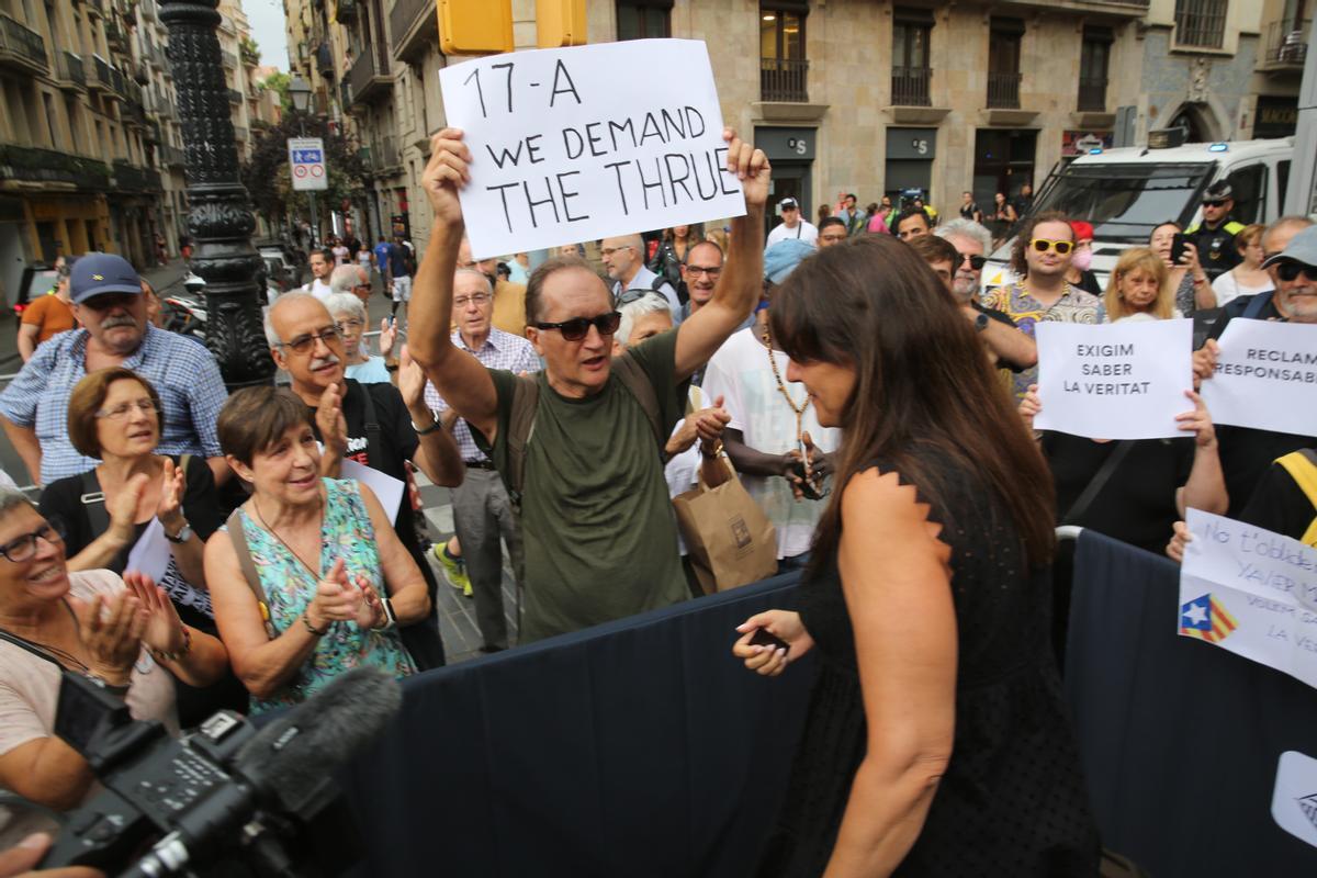 Homenaje a las víctimas del atentado del 17-A, en Barcelona