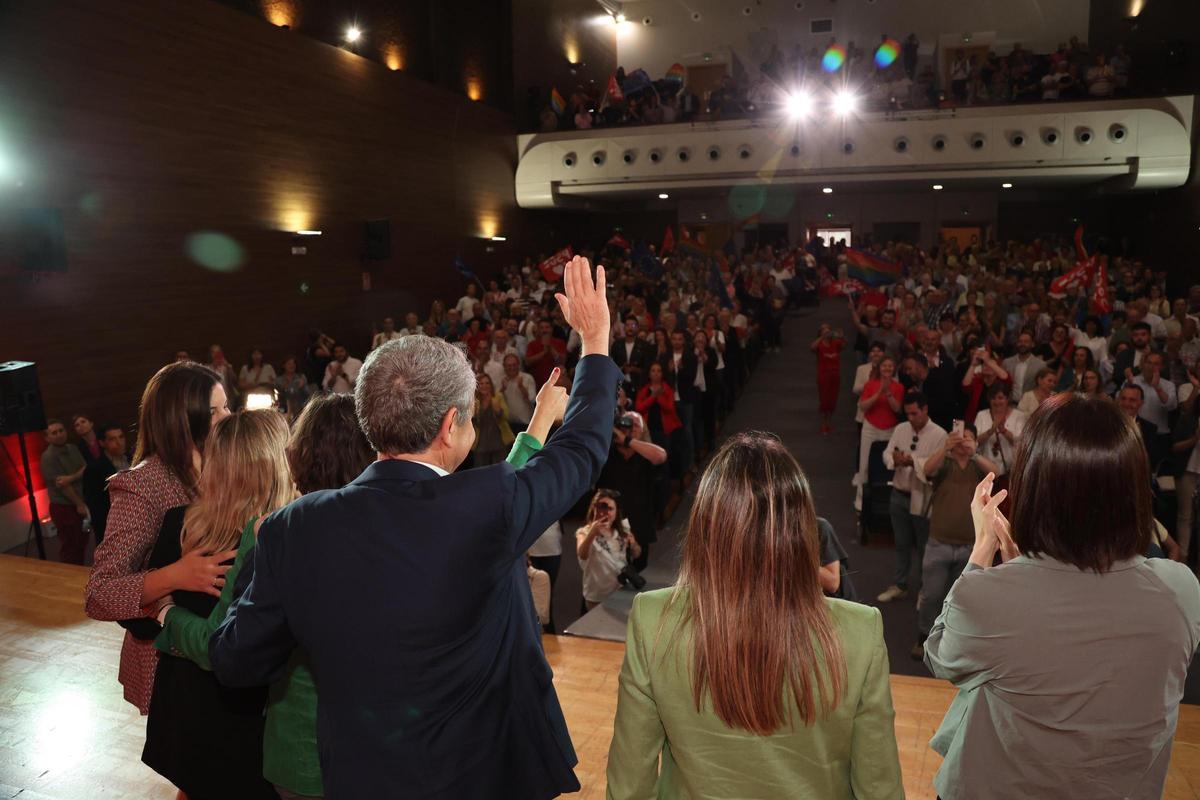 Acto en la Vall d'Uixó, este lunes, protagonizado por Zapatero.