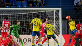 El 1-0 de Las Palmas en el Las Palmas 1-0 Atlético de Madrid de la jornada 32 de LaLiga EA Sports