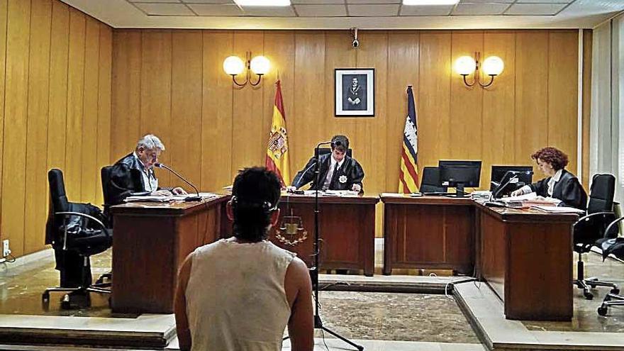 El acusado, ayer durante el juicio celebrado en Palma.