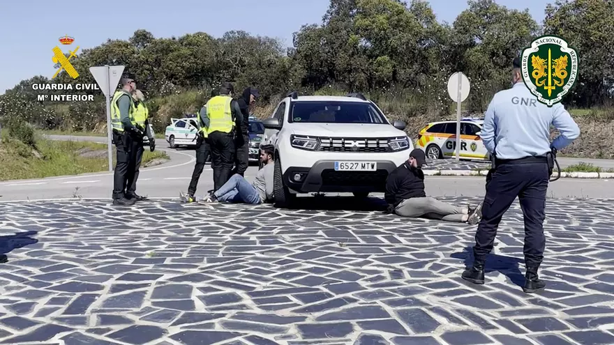 EN VÍDEO | Así fue la "persecución" transfronteriza en Oliva de la Frontera