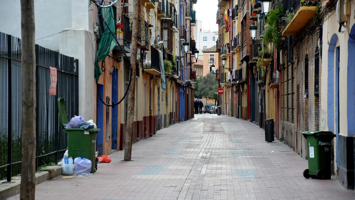 La calle Pignatelli, en el zaragozano barrio del Gancho, en una imagen de archivo.