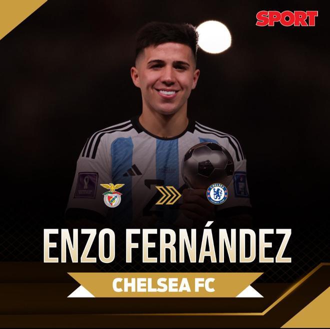 El Chelsea revienta el mercado y firma a Enzo Fernández por 121 millones de euros procedente del Benfica