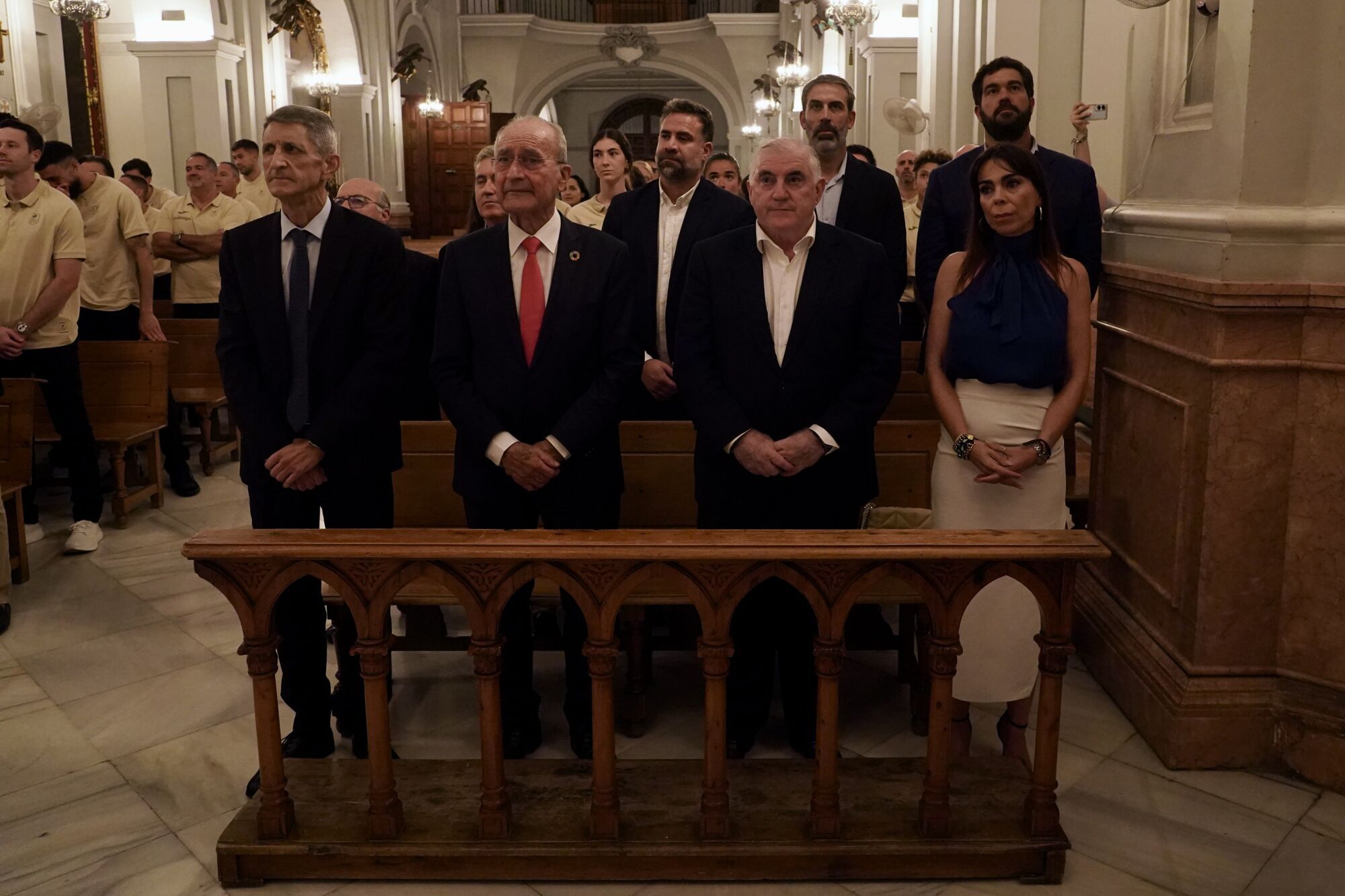 El Unicaja visita el Santuario de Nuestra Señora de la Victoria