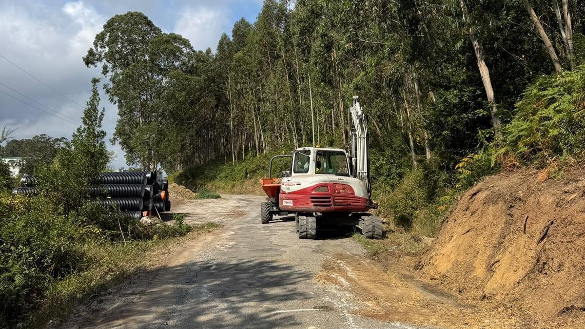 Un momento del inicio de las obras.