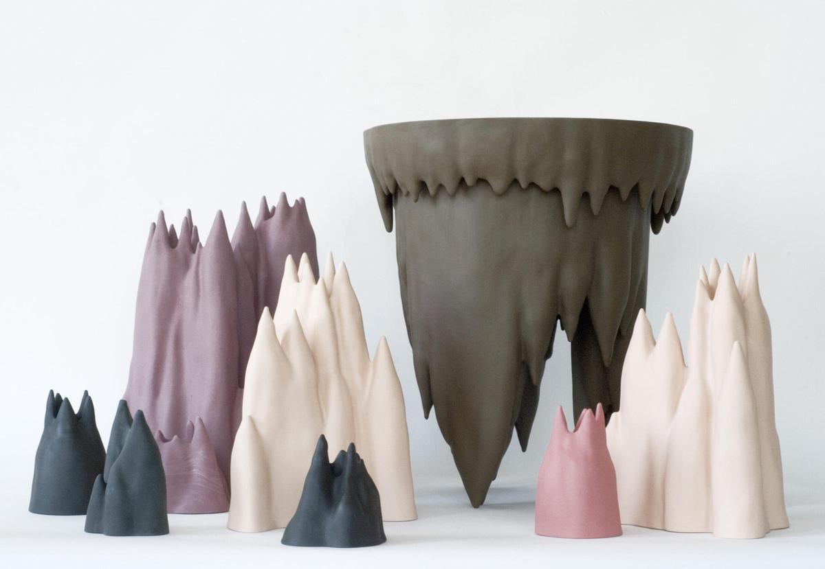 Piezas diseñadas por Gustaf Nordenskiöld, que suele trabajar con arcilla, porcelana y vidrio.