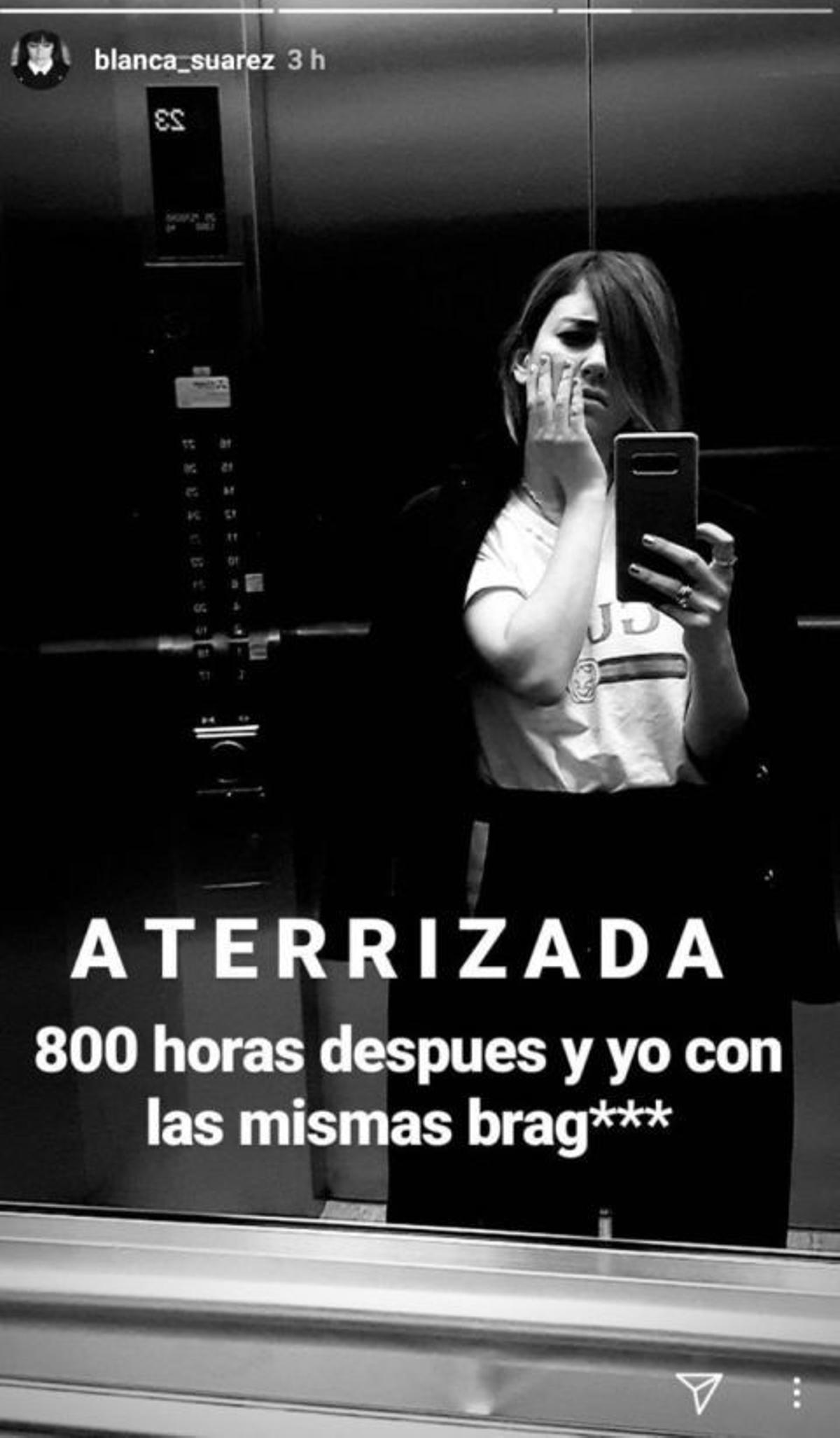 Blanca Suárez en un ascensor