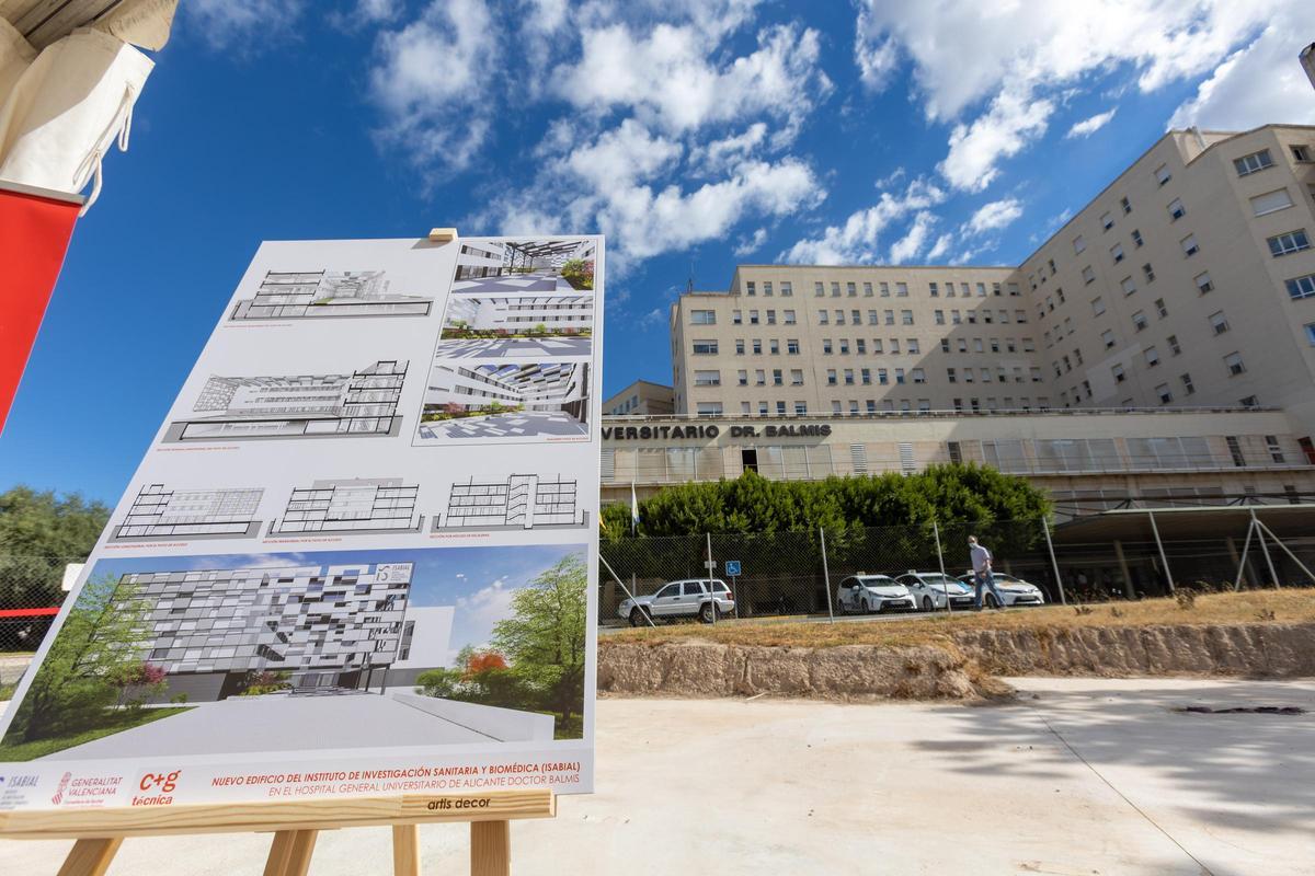 El proyecto del edificio, que estará frente al Hospital de Alicante, cuando se presentó en septiembre de 2022