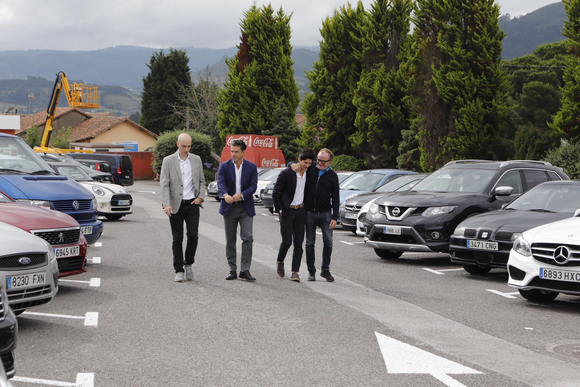 Irarragorri visita a Mareo y Cote y Jordan Carrillo se unen a los entrenamientos del Sporting