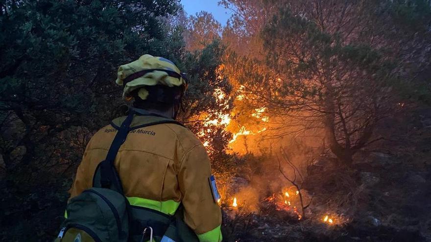 La caída de un rayo provoca un incendio en la Sierra de la Pila
