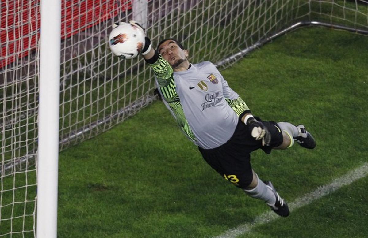 José Manuel Pinto durant el partit de diumenge passat contra el Rayo Vallecano José Manuel Pinto durant el partit de diumenge passat contra el Rayo Vallecano