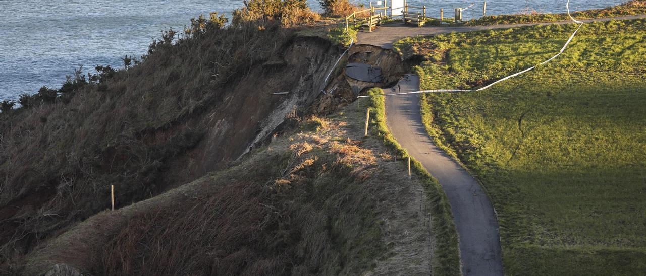 Argayo en la Senda Norte próximo a El Puerto.